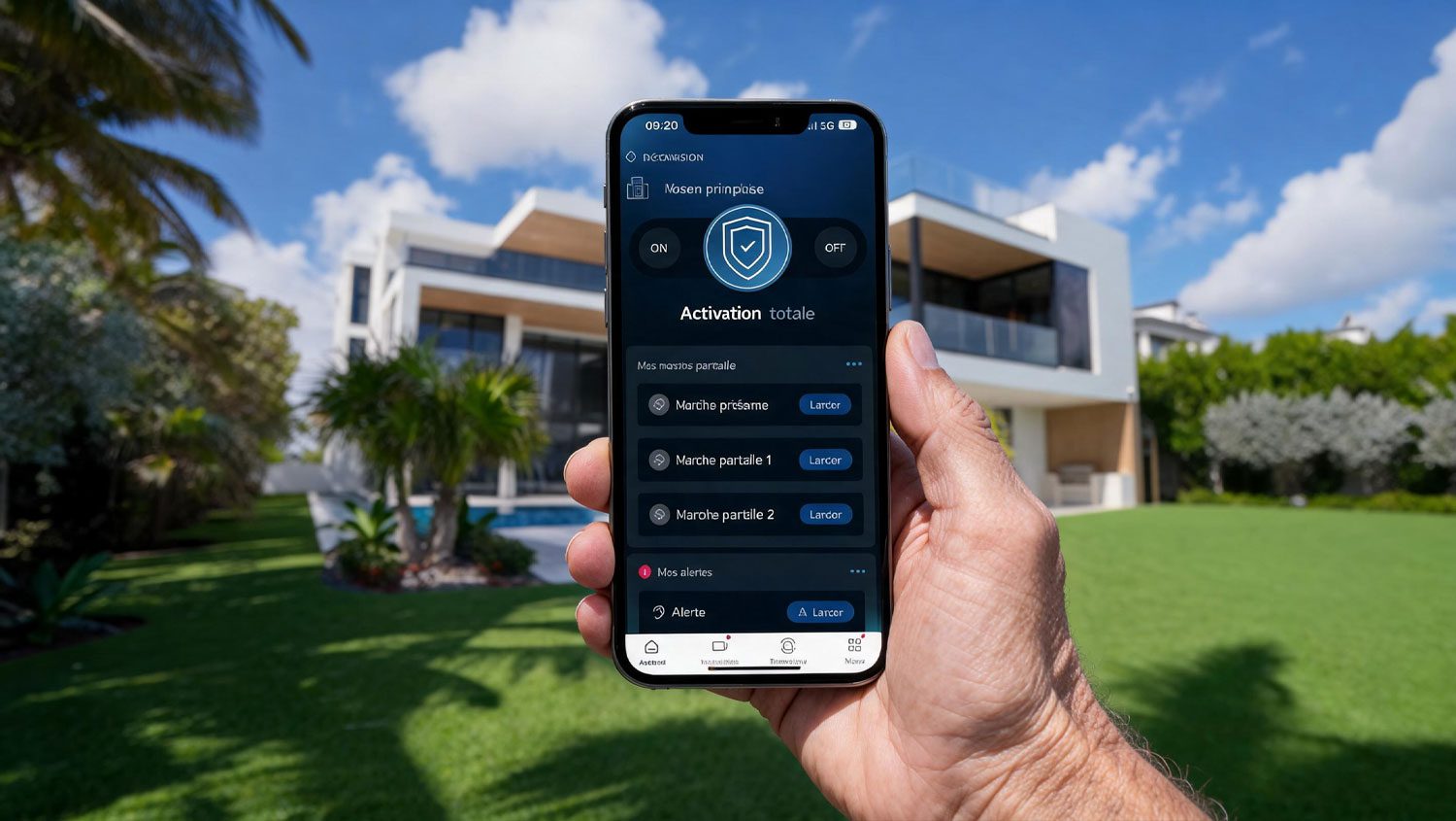 Pilotage de l'alarme Daitem depuis l'application mobile