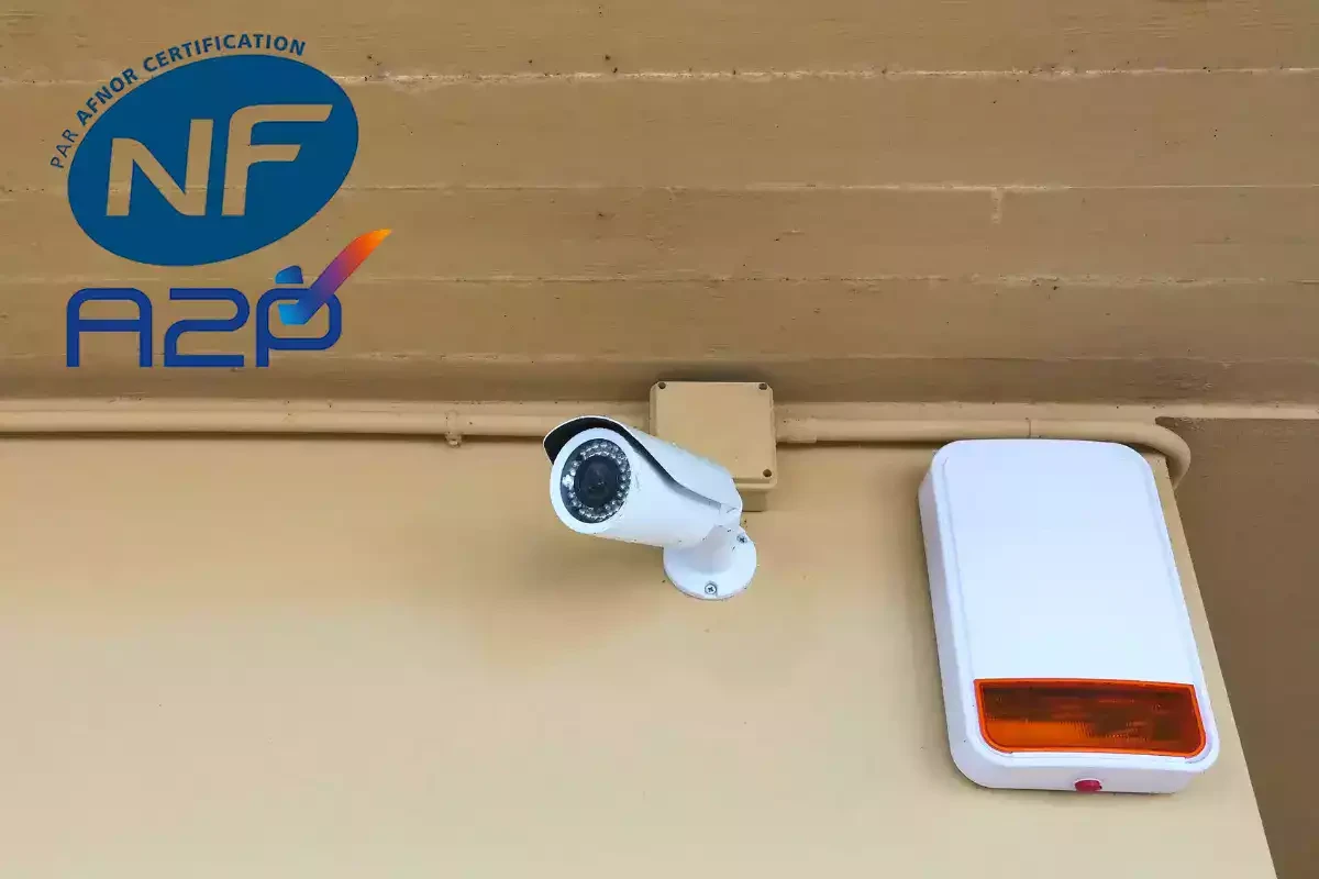Centrale d'alarme certifiée NF A2P installée dans une maison individuelle
